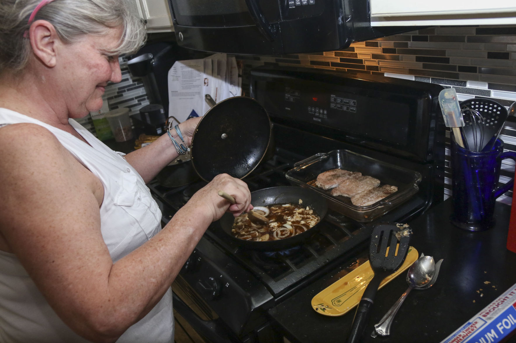 Mom cooking